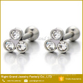 Customized Surgical Steel CZ Gems Ear Tragus Earrings For Women And Girls